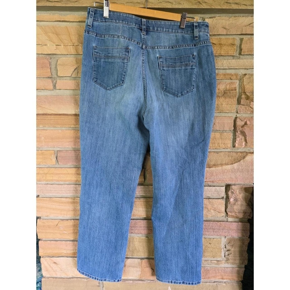 Christopher & Banks Womens Straight Leg Jeans Medium Wash Blue Size 10 Short - Picture 4 of 5
